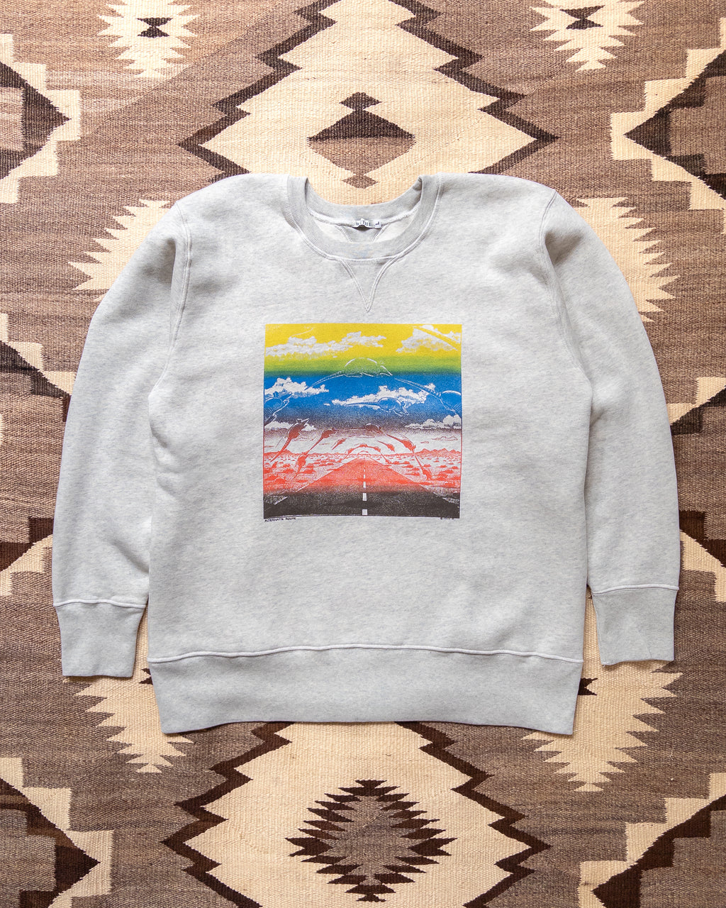 Jim Franklin Cotton Crewneck Sweatshirt - Alternate Route Color