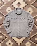 Washed Flannel Pearlsnap Shirt - Dapple Grey