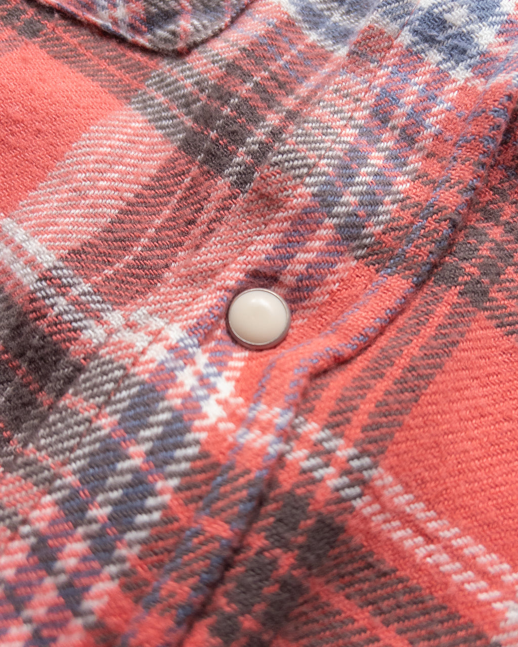 Washed Flannel Pearlsnap Shirt - Cactus Flower Plaid