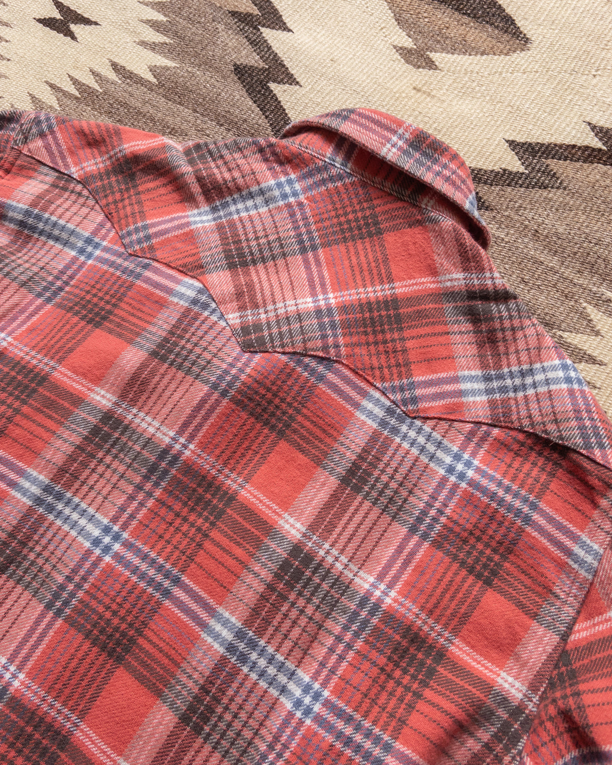 Washed Flannel Pearlsnap Shirt - Cactus Flower Plaid