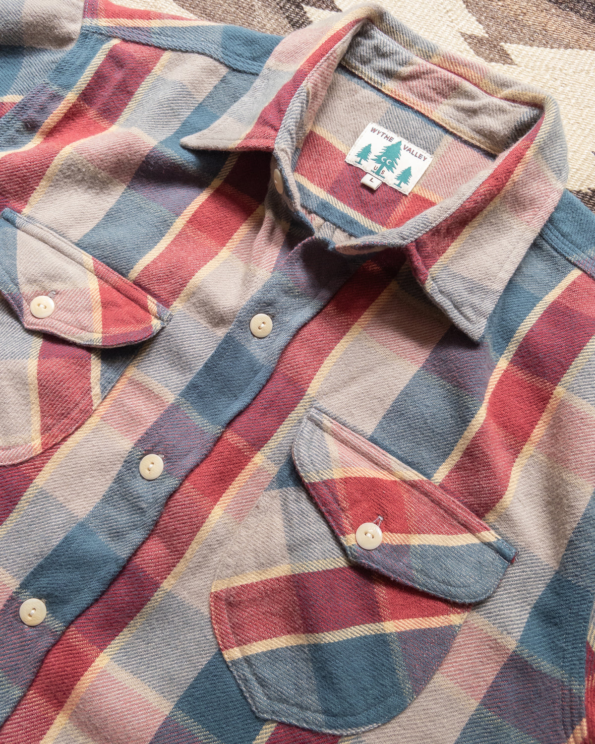 Washed Flannel Workshirt - Conservation Plaid