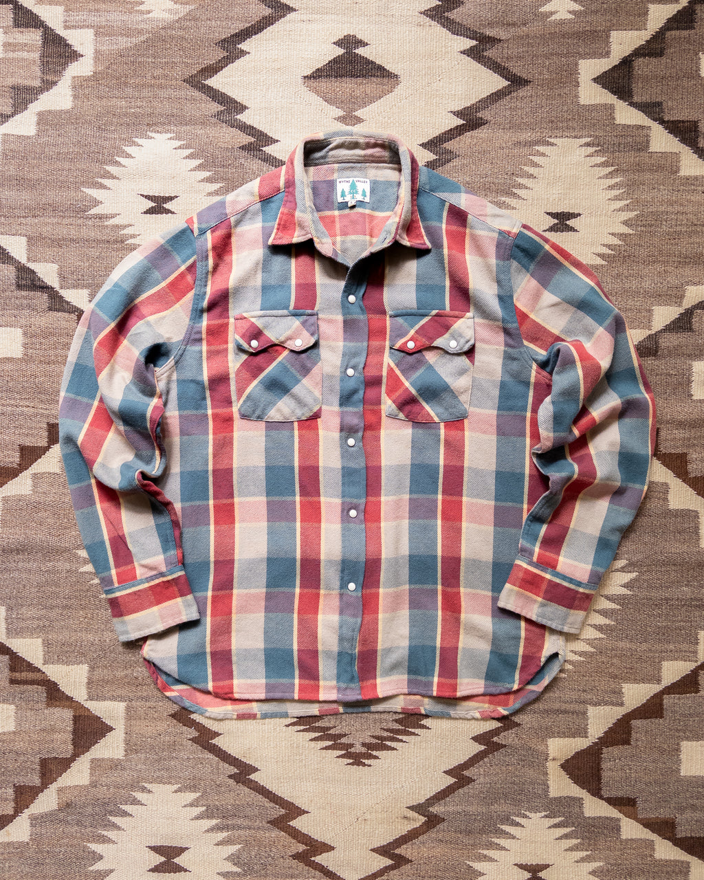 Washed Flannel Pearlsnap Shirt - Conservation Plaid