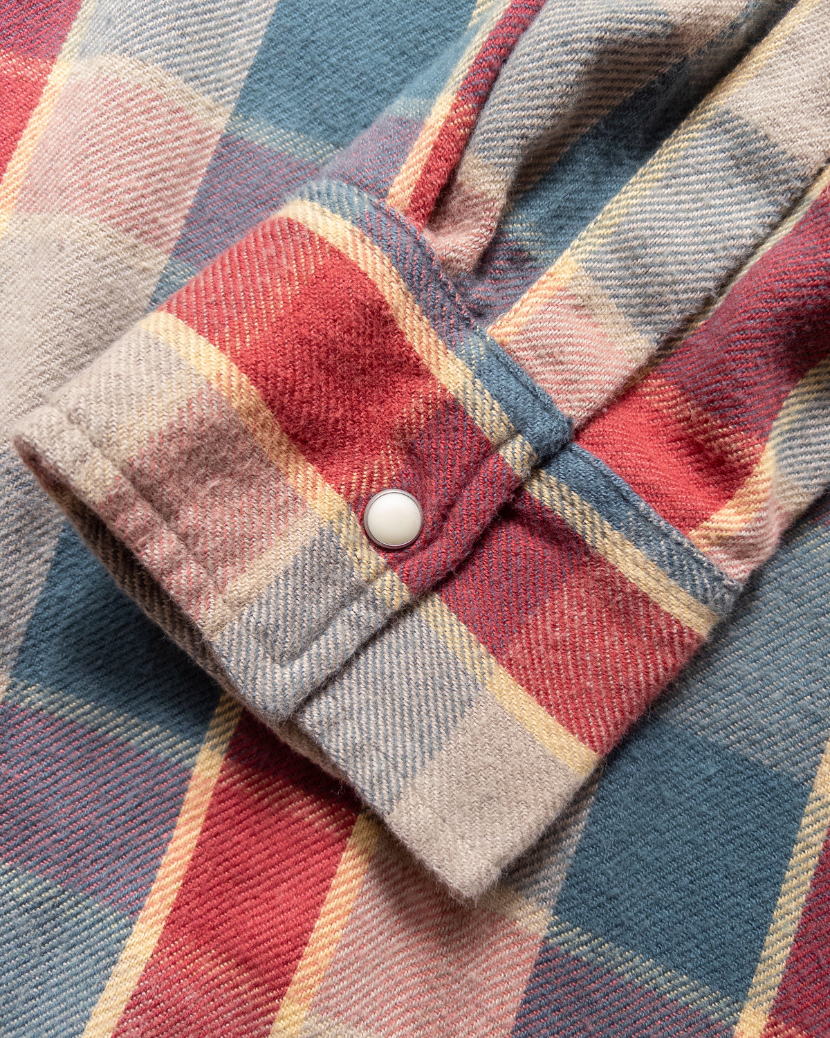 Washed Flannel Pearlsnap Shirt - Conservation Plaid