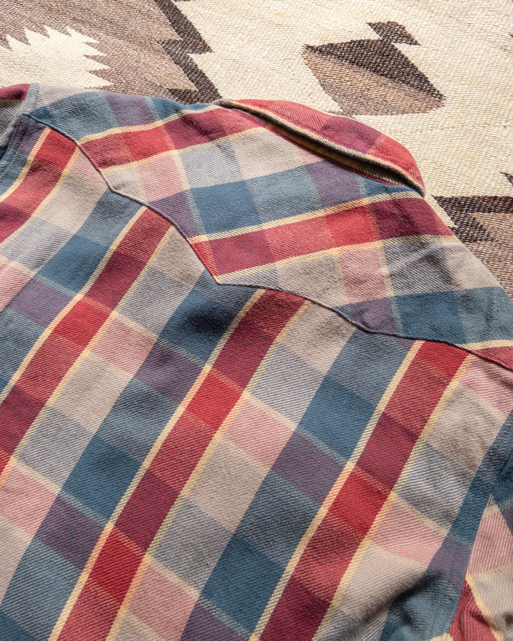 Washed Flannel Pearlsnap Shirt - Conservation Plaid