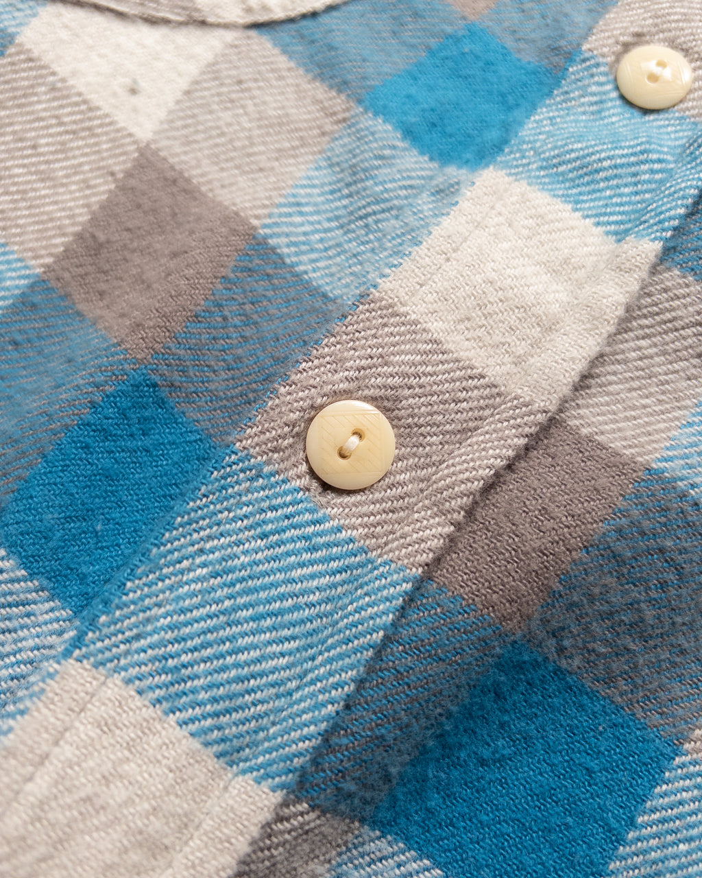 Washed Flannel Workshirt - Glacier Plaid