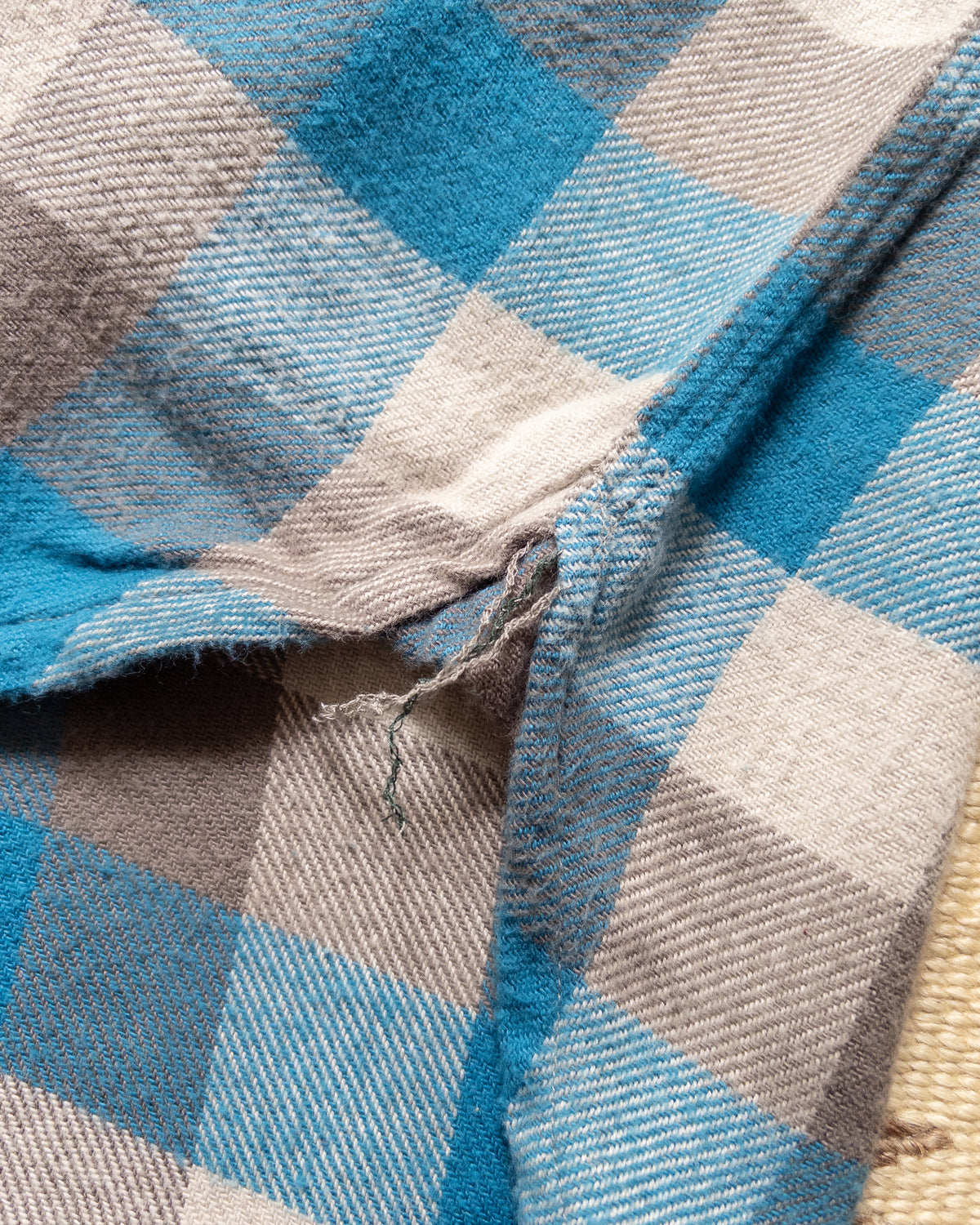 Washed Flannel Workshirt - Glacier Plaid