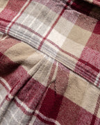 Washed Flannel Workshirt - Merlot Plaid