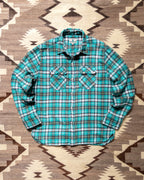 Washed Flannel Pearlsnap Shirt - Thousand Lakes Plaid