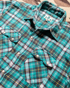 Washed Flannel Pearlsnap Shirt - Thousand Lakes Plaid