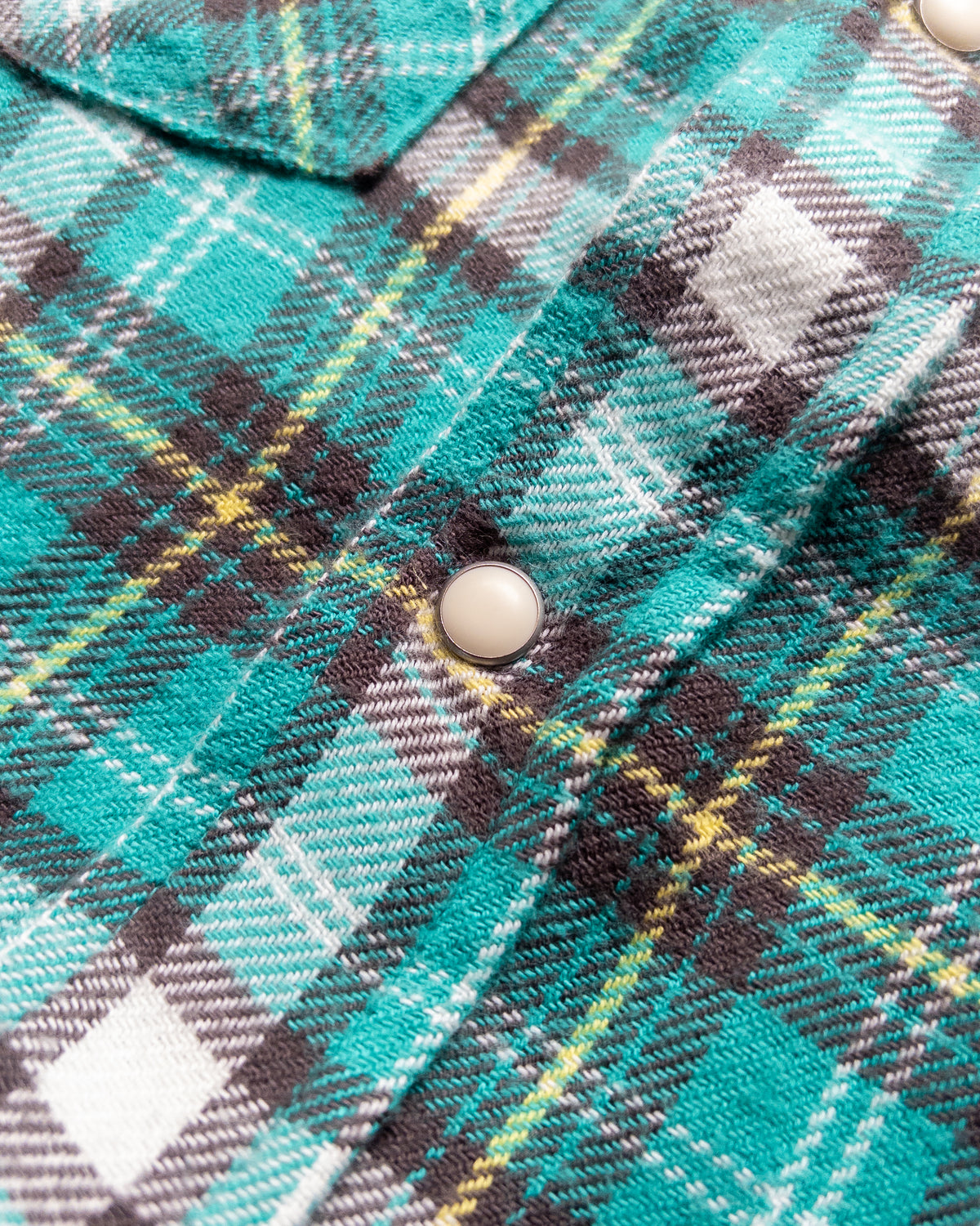 Washed Flannel Pearlsnap Shirt - Thousand Lakes Plaid