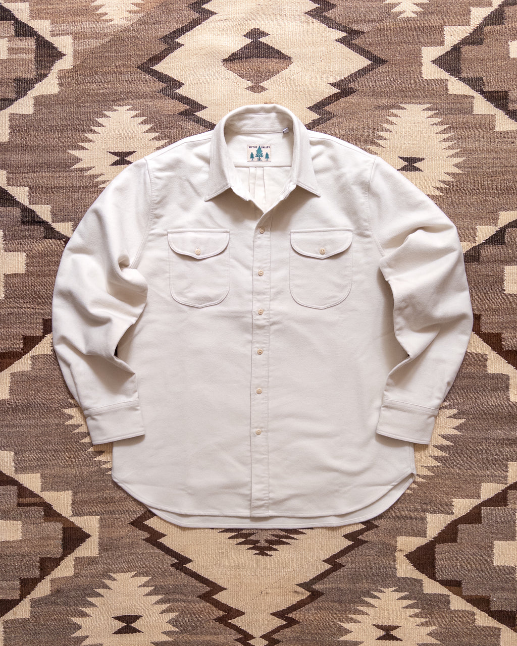 Moleskin Officer's Shirt - Alabaster