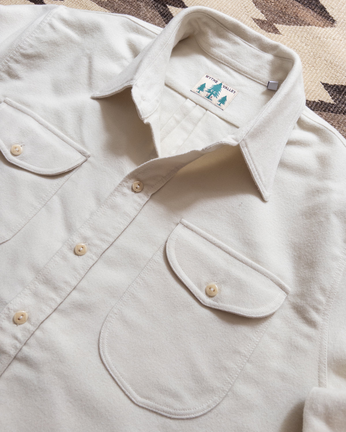 Moleskin Officer's Shirt - Alabaster
