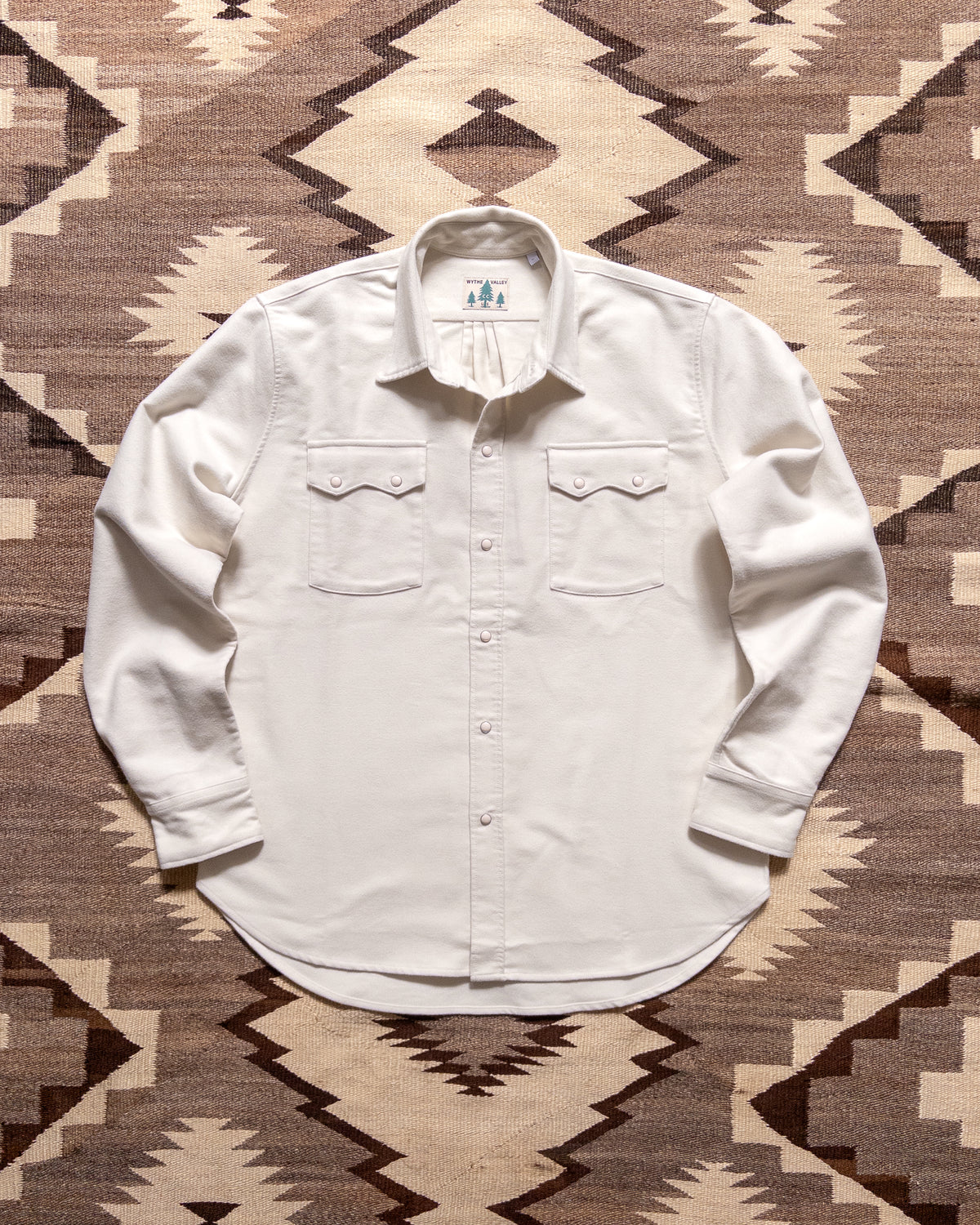 Moleskin Pearlsnap Shirt - Alabaster