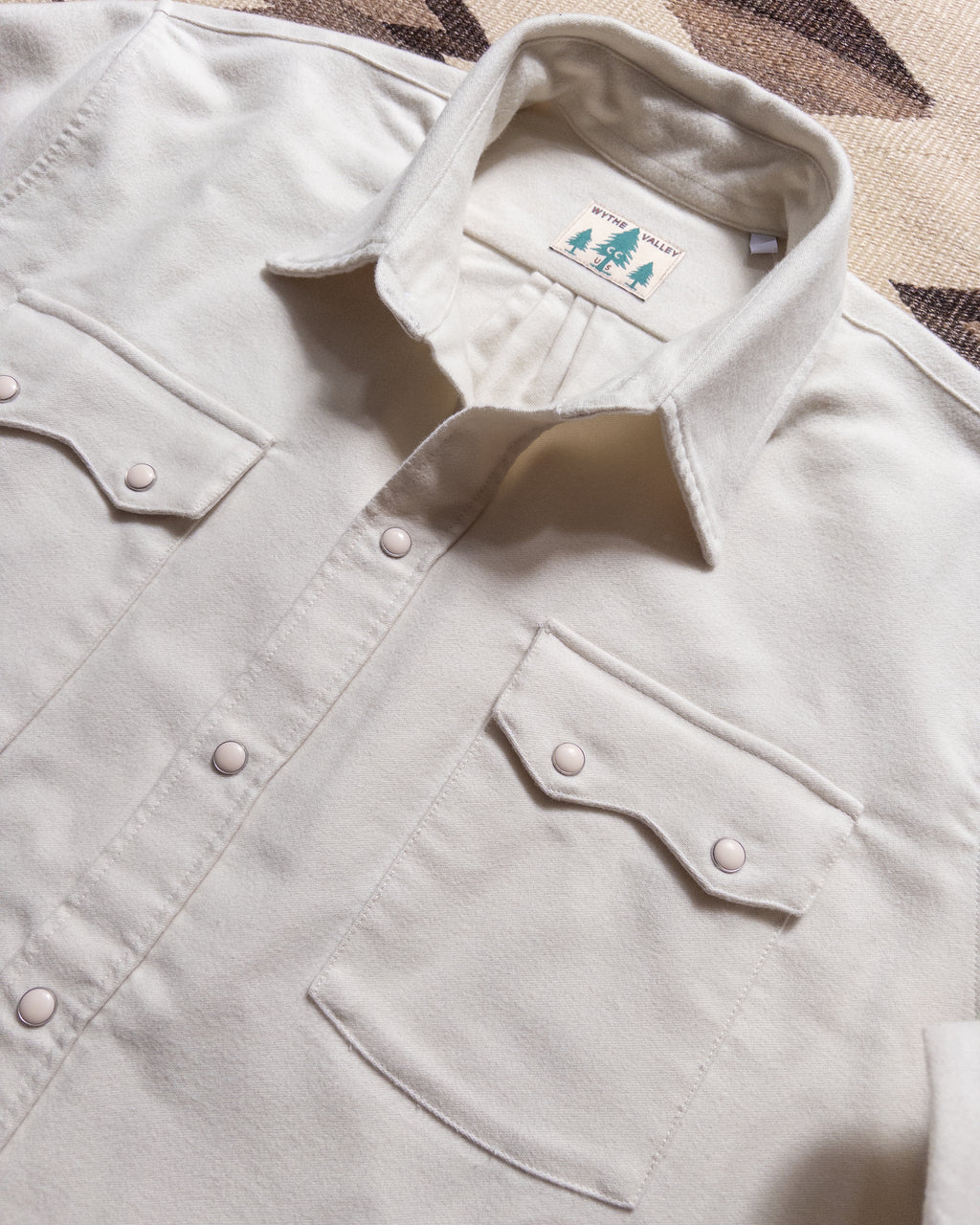 Moleskin Pearlsnap Shirt - Alabaster