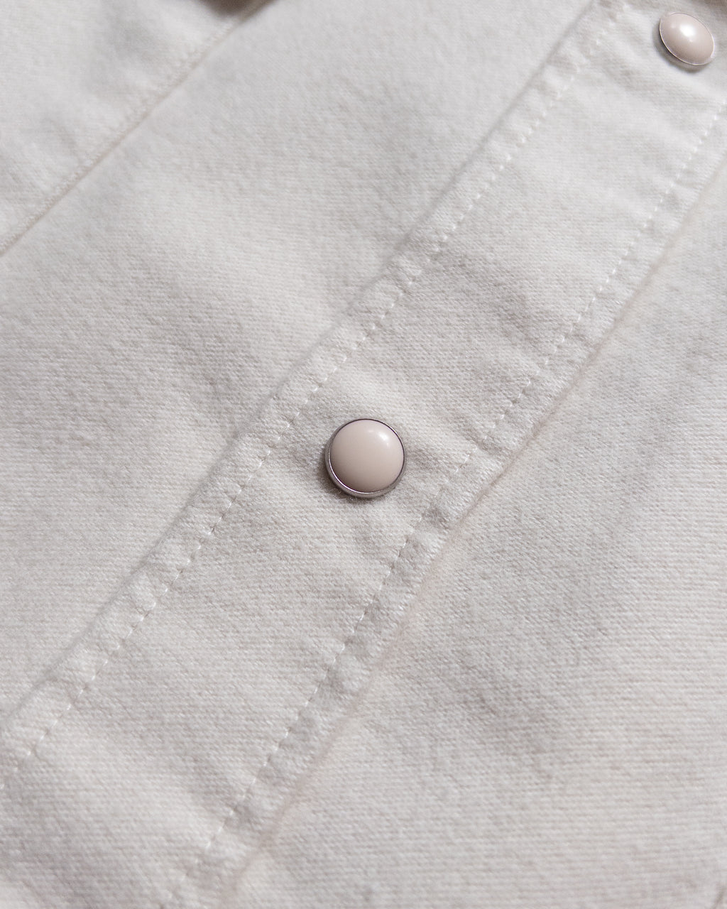 Moleskin Pearlsnap Shirt - Alabaster