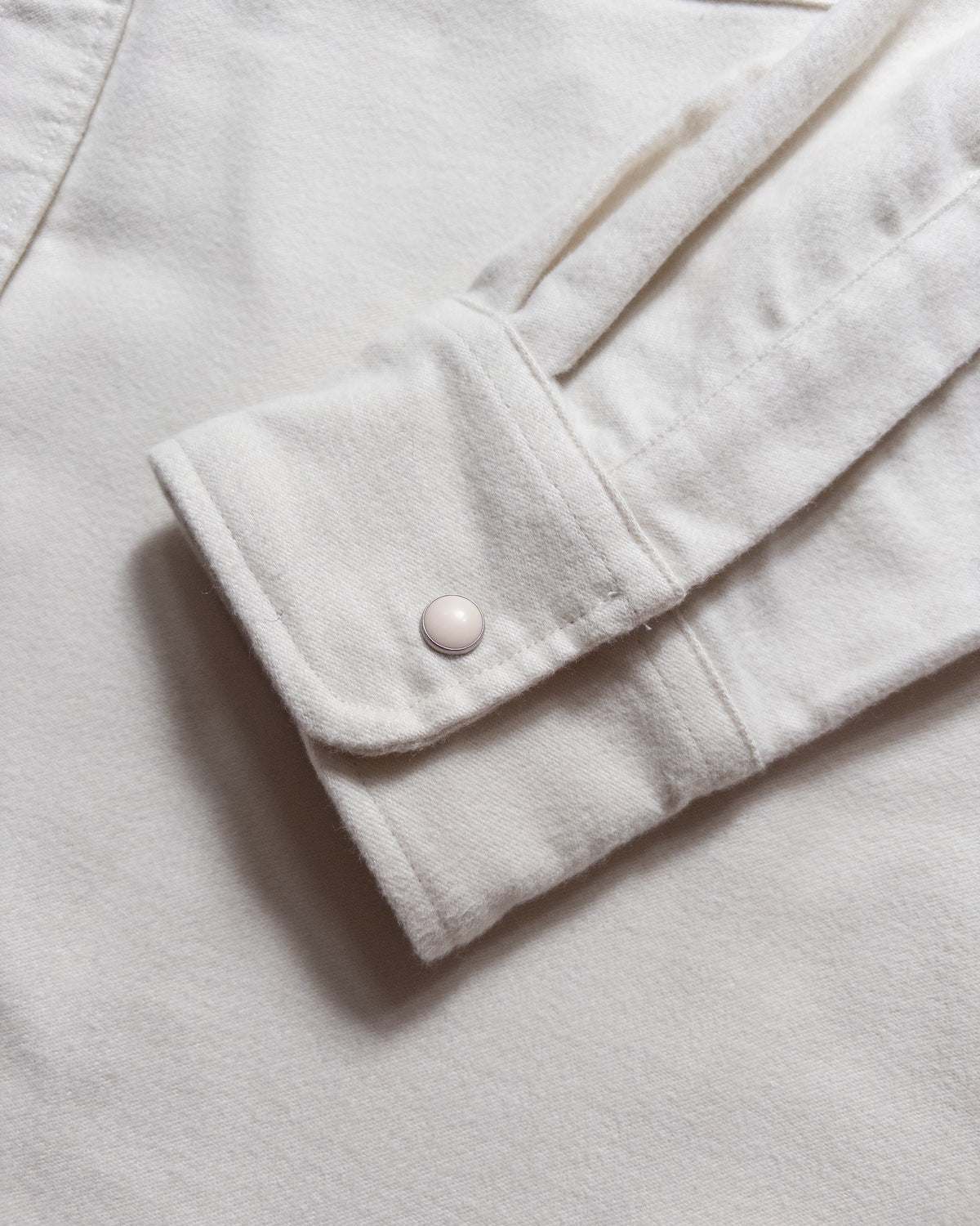 Moleskin Pearlsnap Shirt - Alabaster