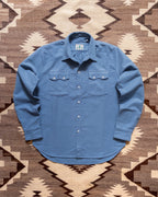 Moleskin Pearlsnap Shirt - River Blue