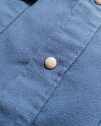 Moleskin Pearlsnap Shirt - River Blue