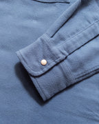 Moleskin Pearlsnap Shirt - River Blue