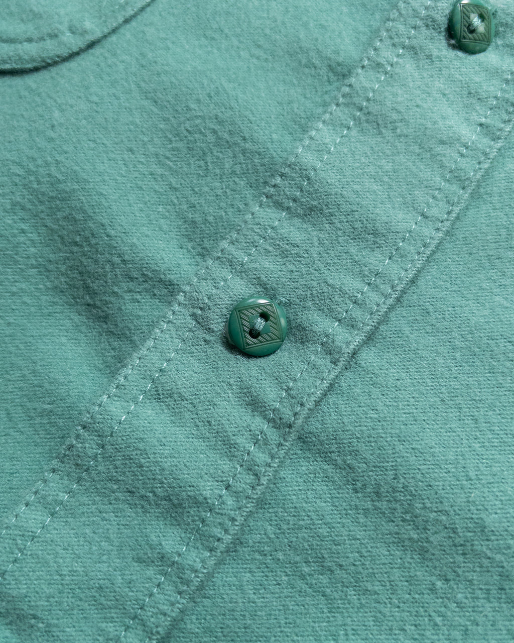 Moleskin Officer's Shirt - Century Green