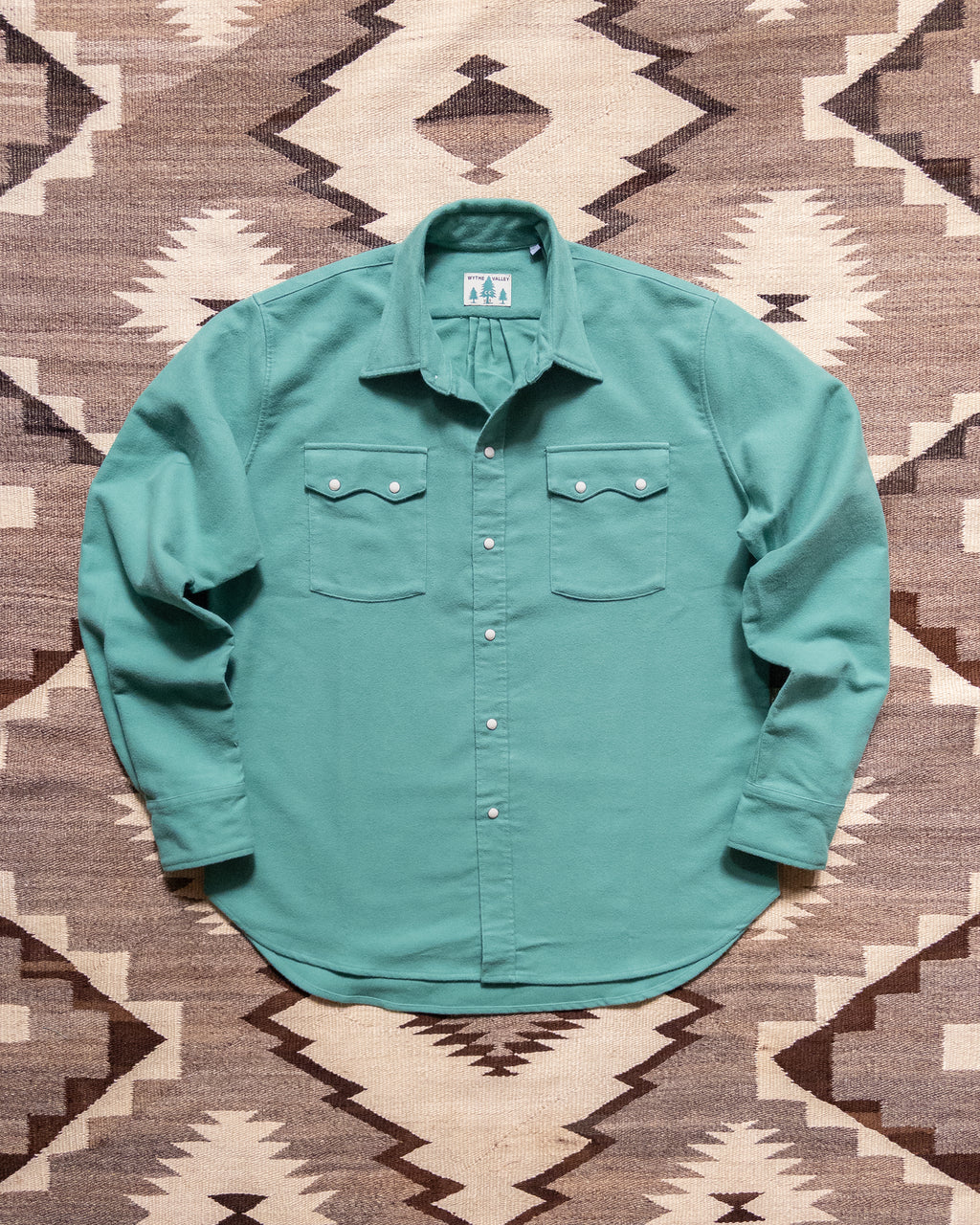 Moleskin Pearlsnap Shirt - Century Green