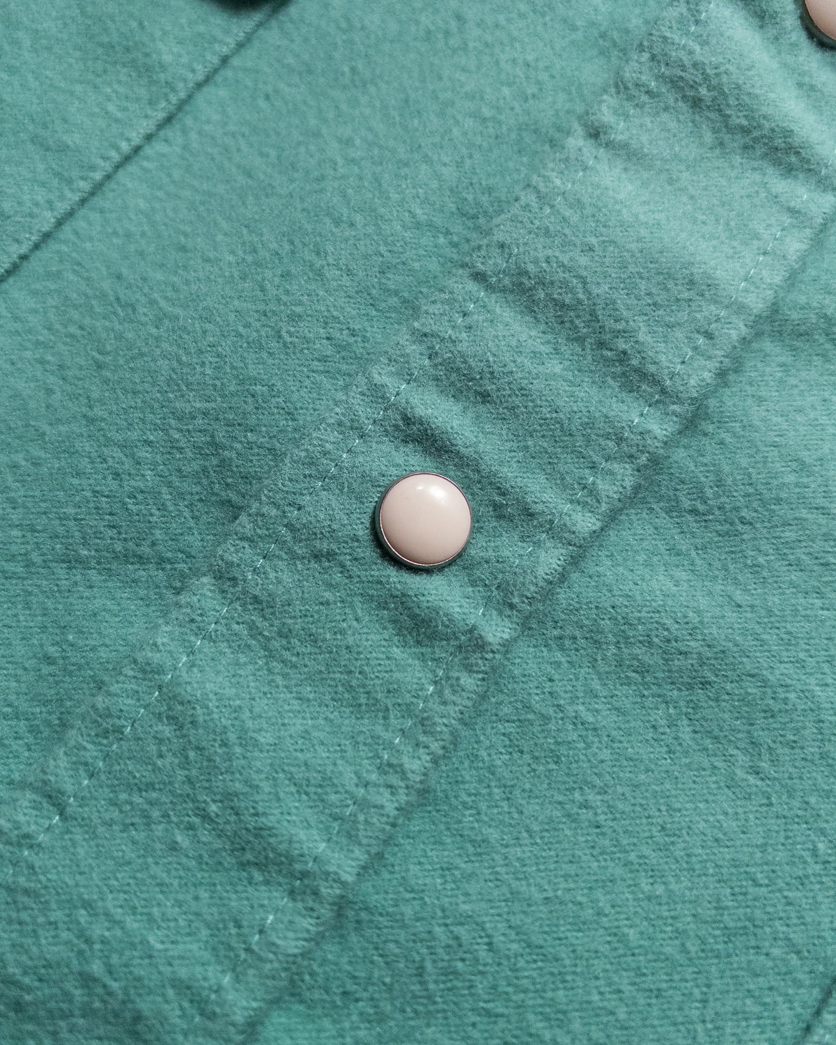 Moleskin Pearlsnap Shirt - Century Green