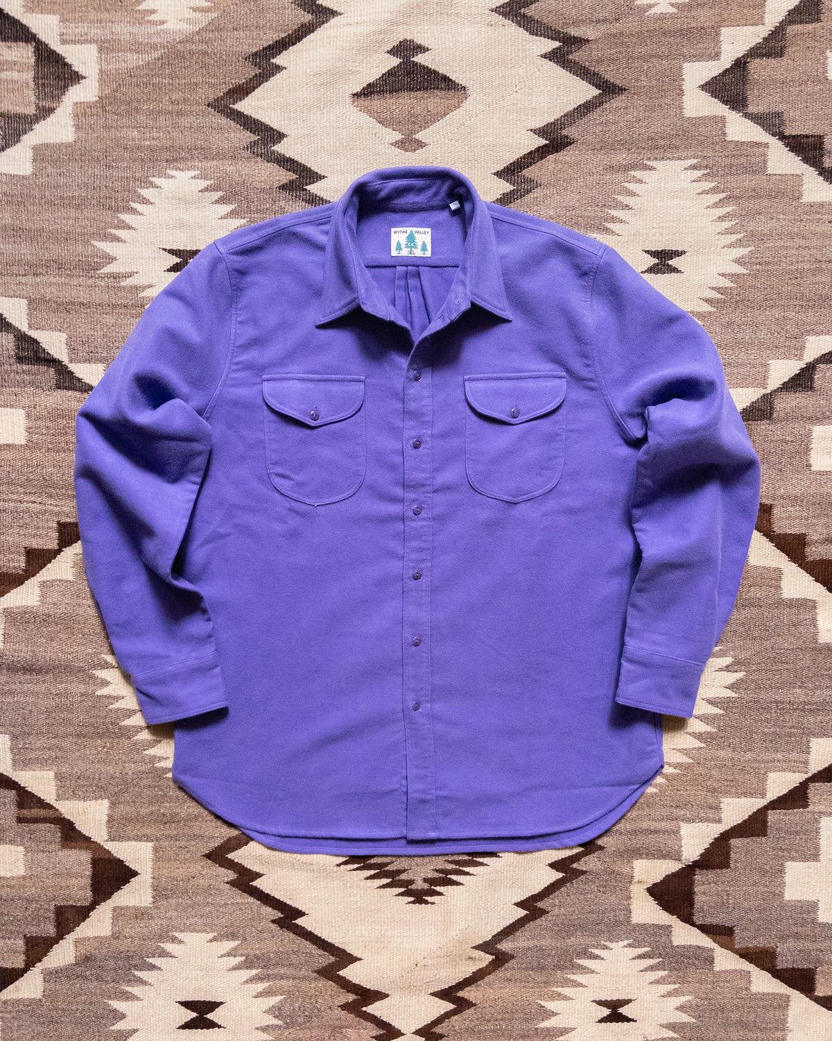 Moleskin Officer's Shirt - Purple