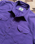 Moleskin Officer's Shirt - Purple