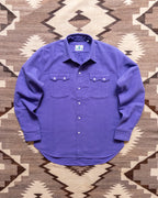 Moleskin Pearlsnap Shirt - Purple