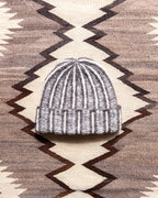 Alpaca Two-Tone Beanie - Charcoal/Cream