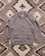 Zip Shawl Cardigan - Taupe