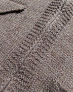 Zip Shawl Cardigan - Taupe