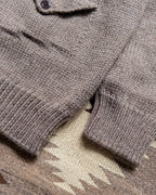 Zip Shawl Cardigan - Taupe