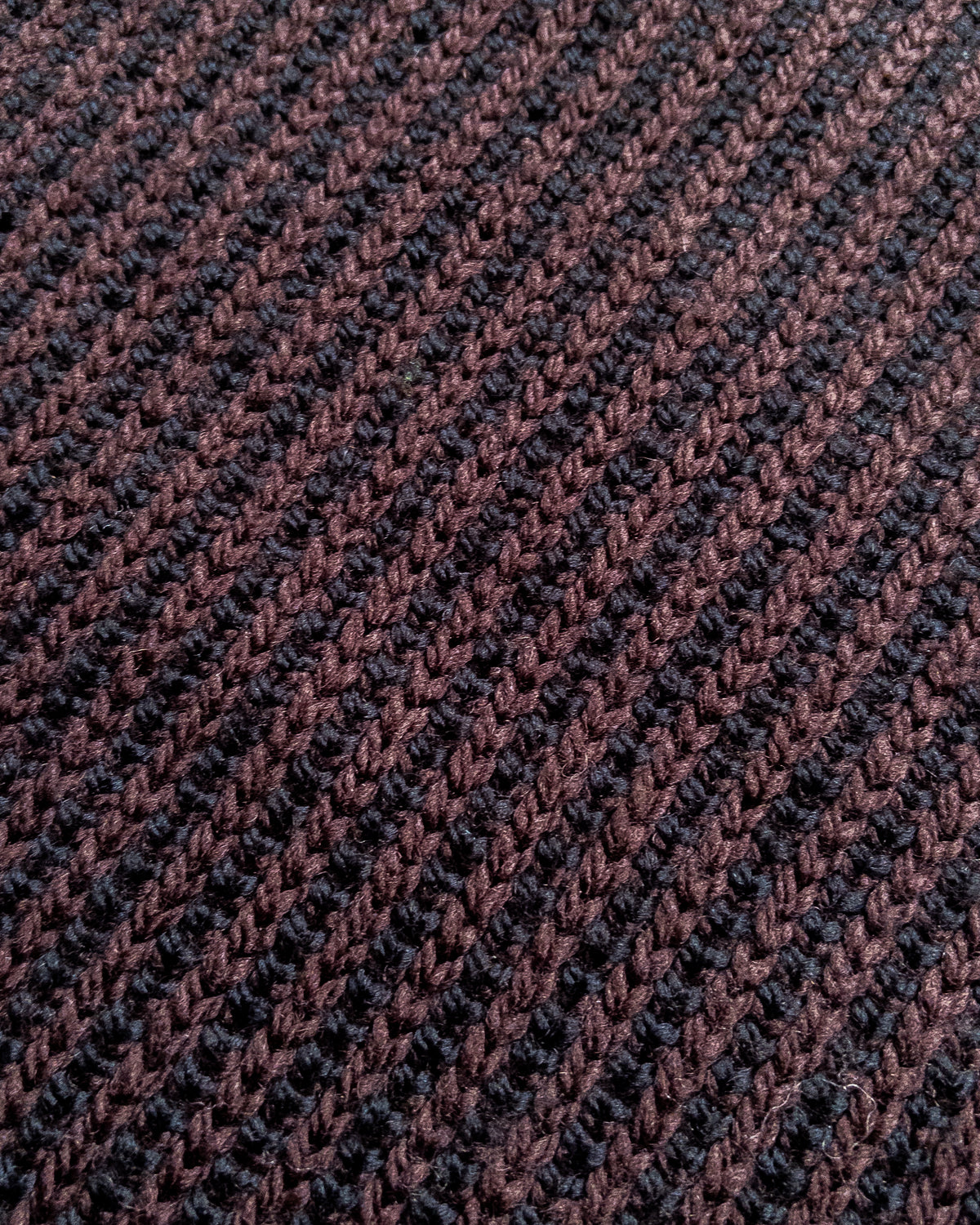 Two-Tone Crewneck Sweater - Brown/Black