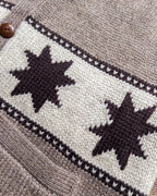 Highland Wool Valero Sweater Vest - Taupe/Cream
