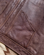 Leather Buckaroo Jacket - Brown