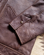 Leather Buckaroo Jacket - Brown