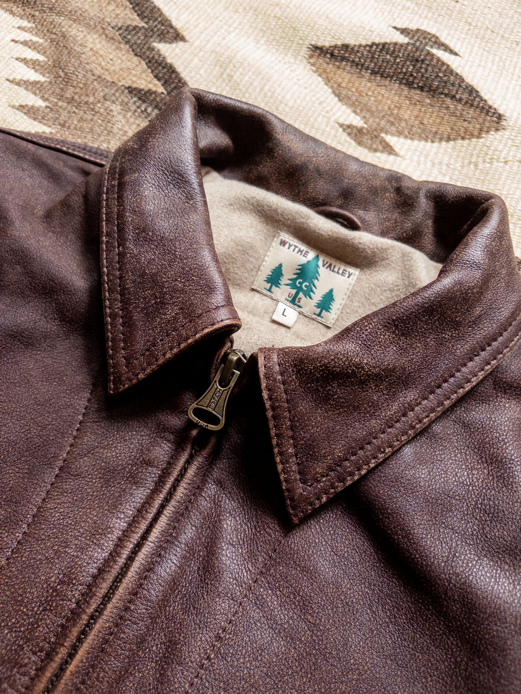 Leather Buckaroo Jacket - Brown