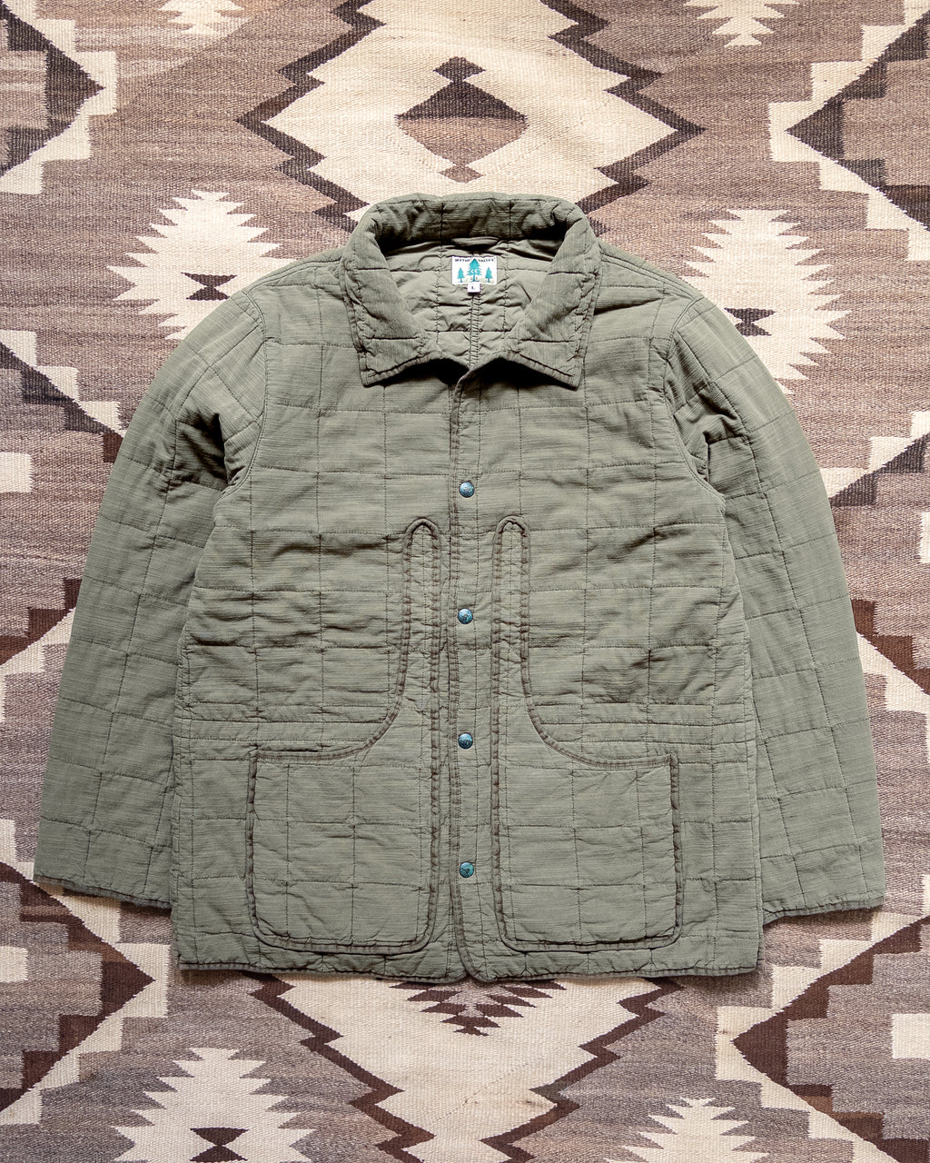 Quilted Hunting Jacket - Olive