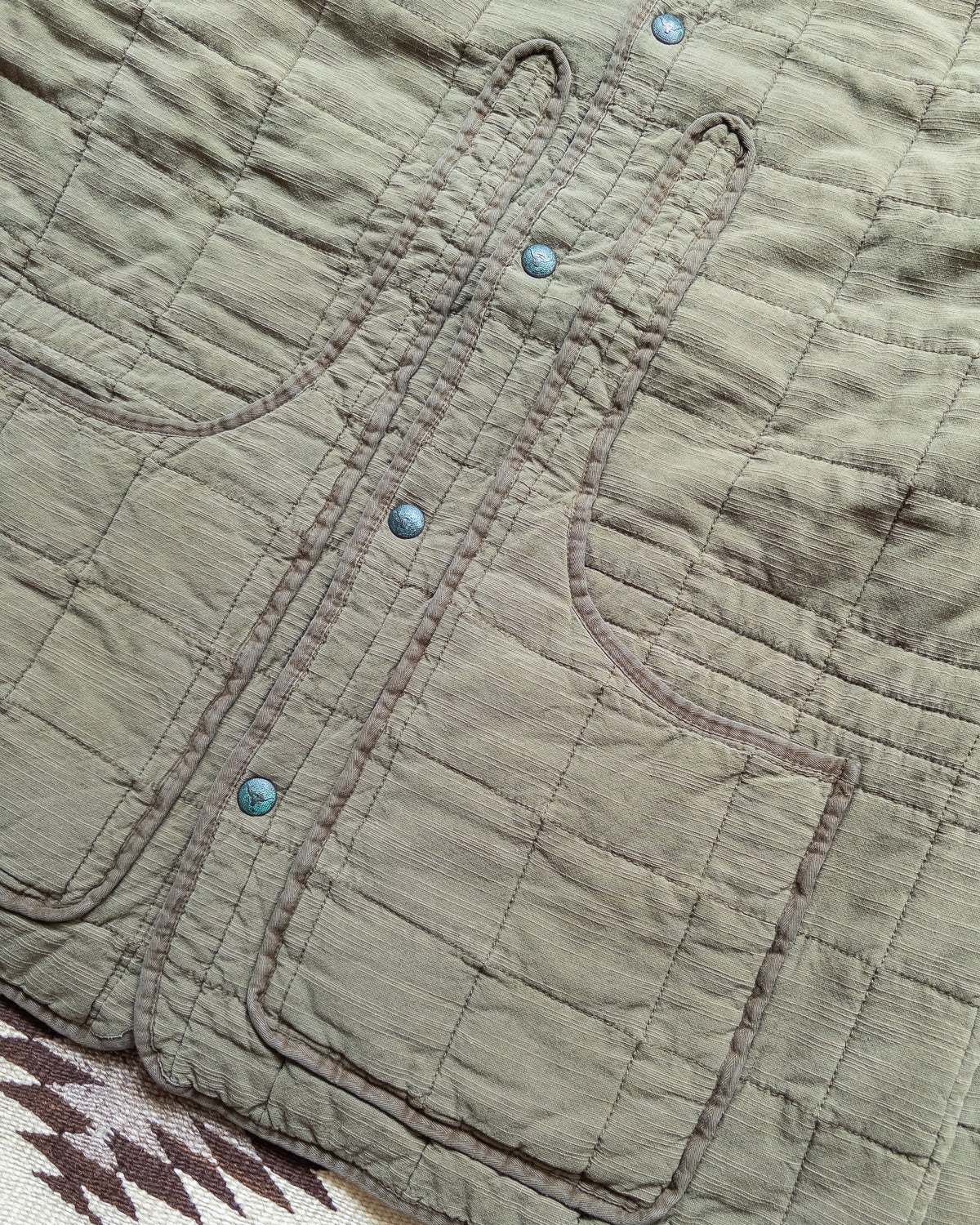 Quilted Hunting Jacket - Olive