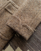 Polo Coat - Tan/Cream Alpaca Twill Tweed