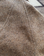 Raglan Overcoat - Tan/Cream Alpaca Twill Tweed