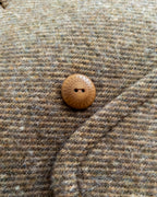Polo Coat - Olive/Cream Alpaca Twill Tweed