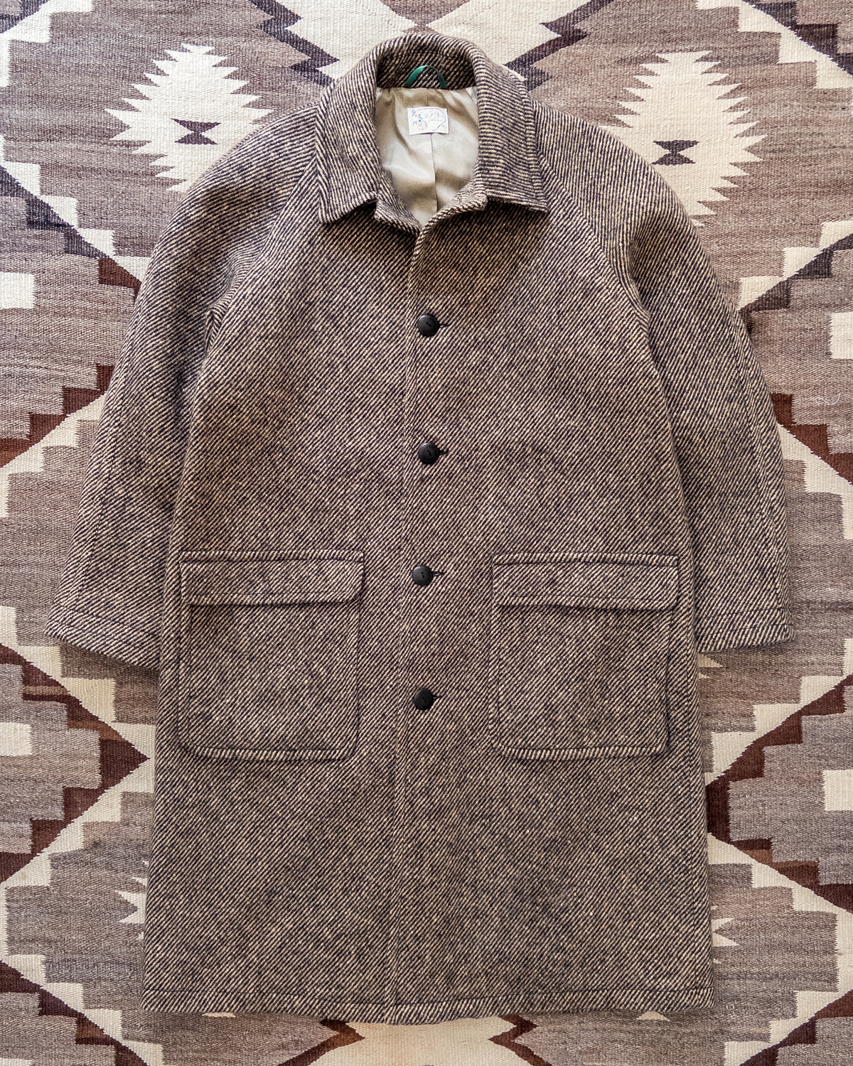 Raglan Overcoat - Irish Stout Twill Tweed
