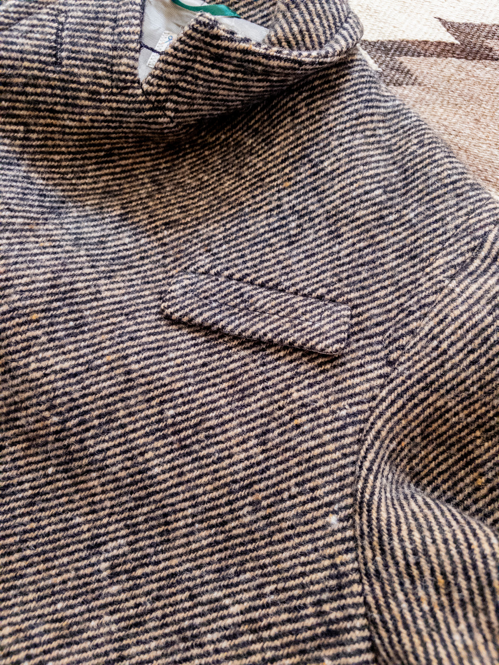 Polo Coat - Irish Stout Twill Tweed
