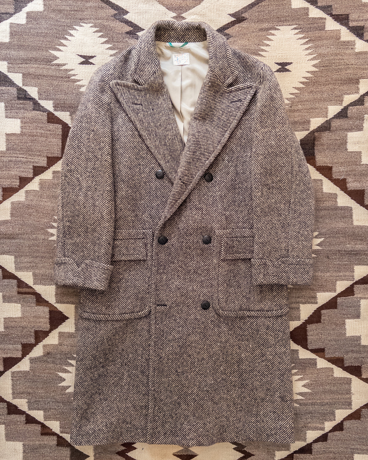 Polo Coat - Irish Stout Twill Tweed