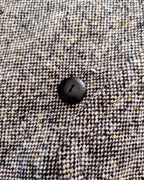 Polo Coat - Black/Cream Slub Donegal Tweed