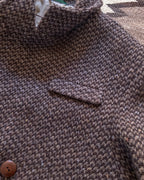 Polo Coat - Grey/Brown Barleycorn Tweed