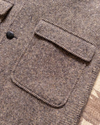 Shawl Collar Overcoat - Irish Stout Twill Tweed