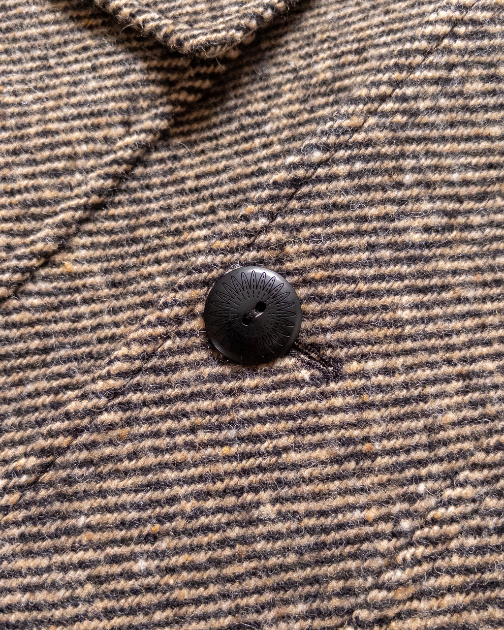 Shawl Collar Overcoat - Irish Stout Twill Tweed